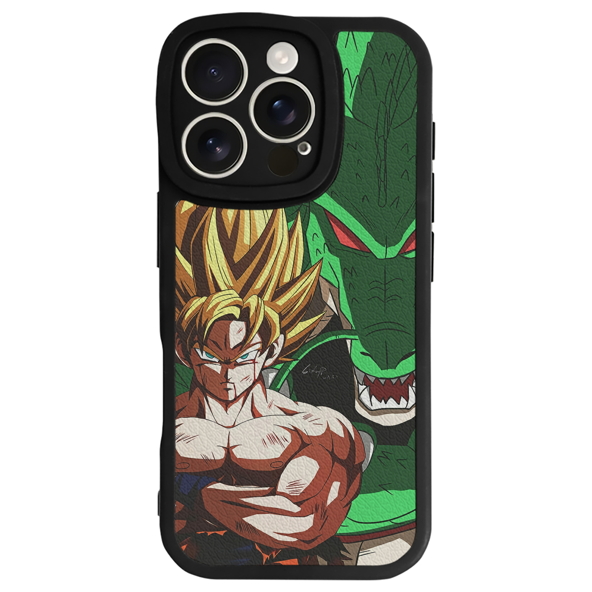 （画像用） ドラゴンボール DRAGON BALL 【iPhone 16シリーズ対応】シリコンスマホケース（レザー調） 材質：シリコン